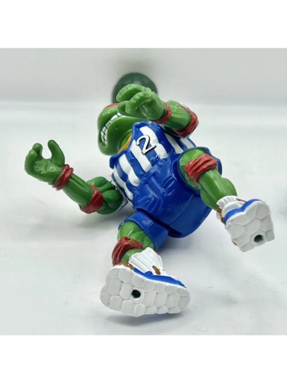 1991 Shell Kickin’ Raph TMNT Vintage Ninja Turtles Figure Near Complete